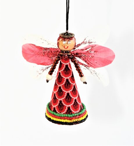 Red shweshwe Angel
