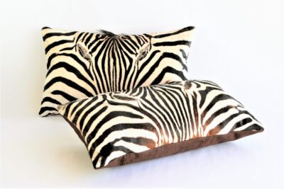 Zebra head cushion